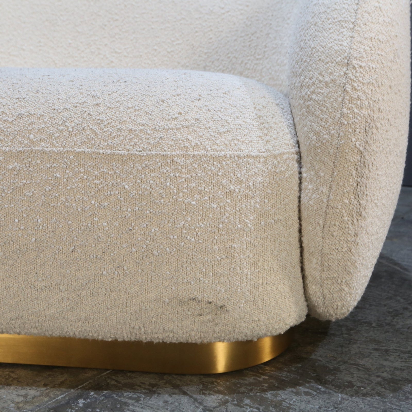 Eichholtz Brice White Boucle Sofa @ REHAUS