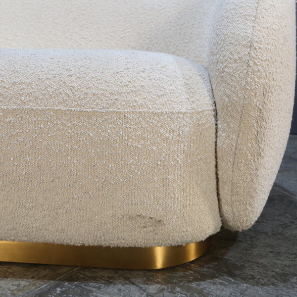 Eichholtz Brice White Boucle Sofa @ REHAUS