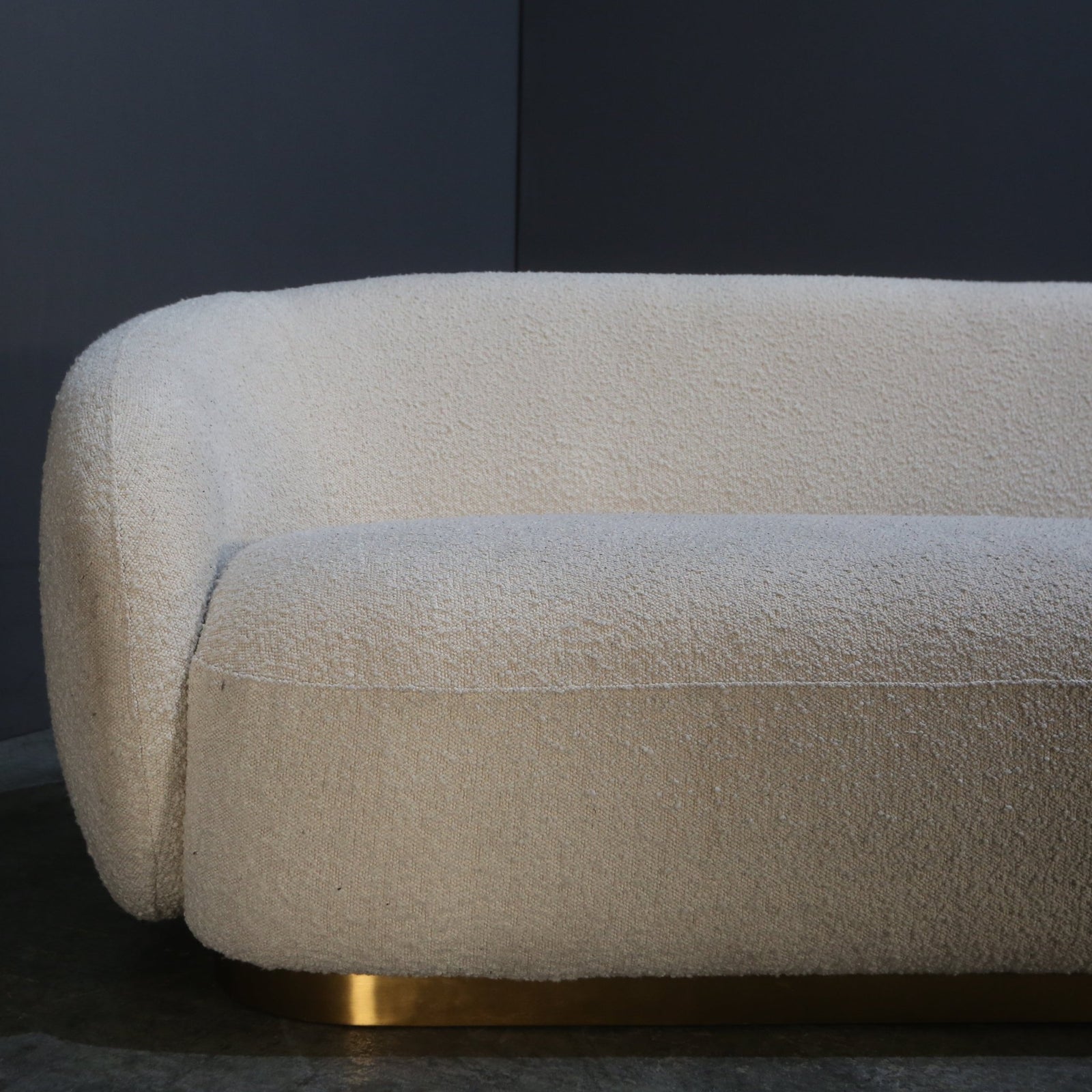 Eichholtz Brice White Boucle Sofa @ REHAUS