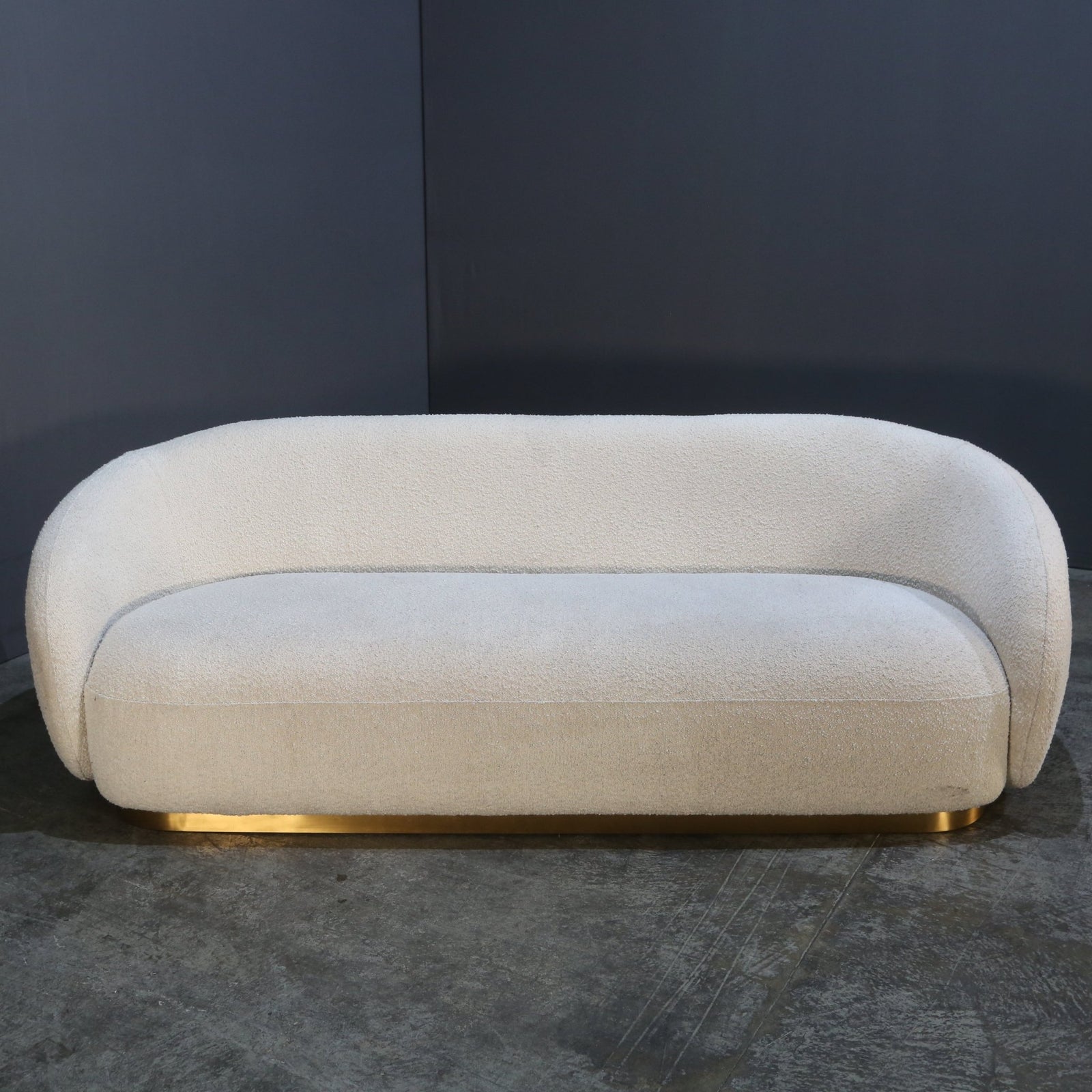 Eichholtz Brice White Boucle Sofa @ REHAUS