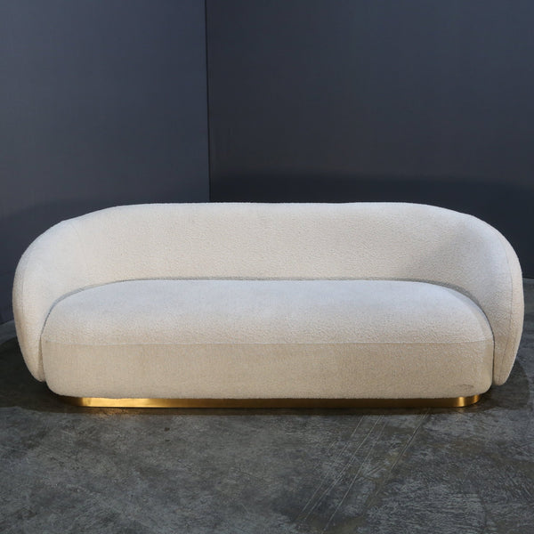 Eichholtz Brice White Boucle Sofa @ REHAUS