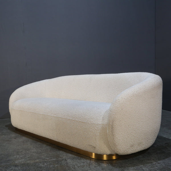 Eichholtz Brice White Boucle Sofa @ REHAUS