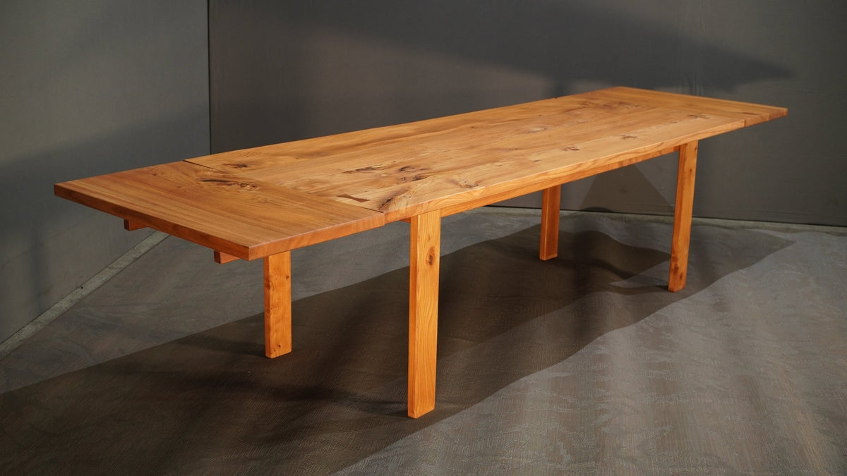 Elm Wood Extendable Dining Table @ REHAUS
