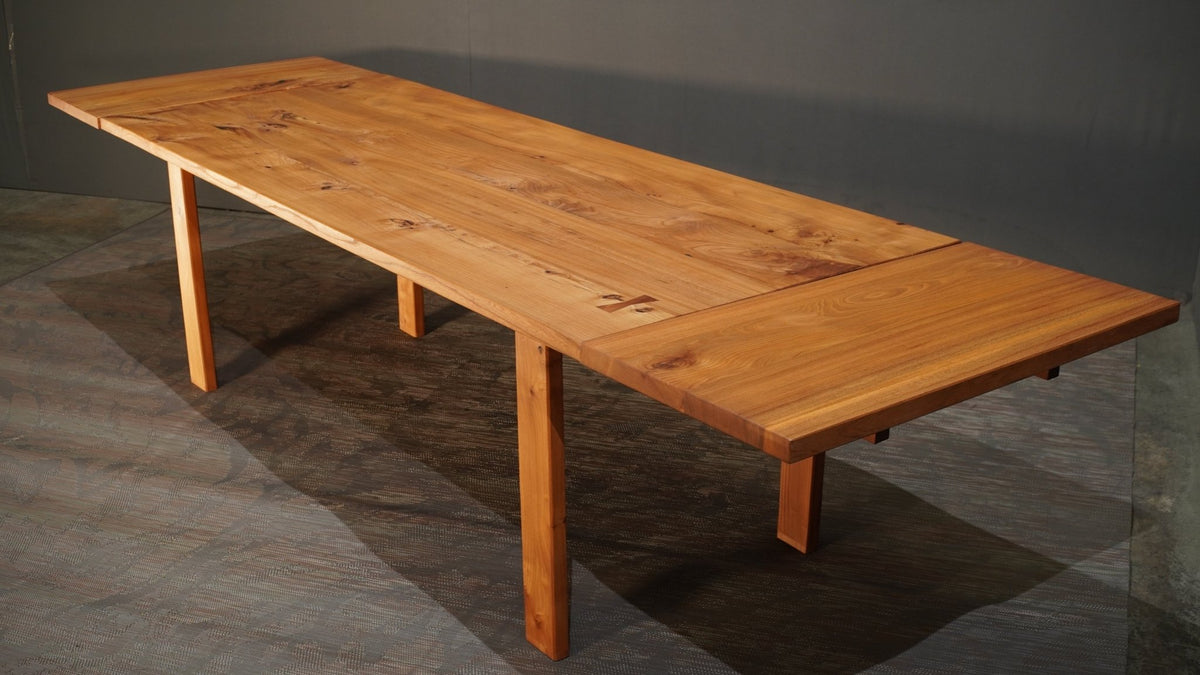 Elm Wood Extendable Dining Table @ REHAUS