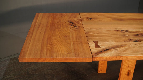 Elm Wood Extendable Dining Table @ REHAUS