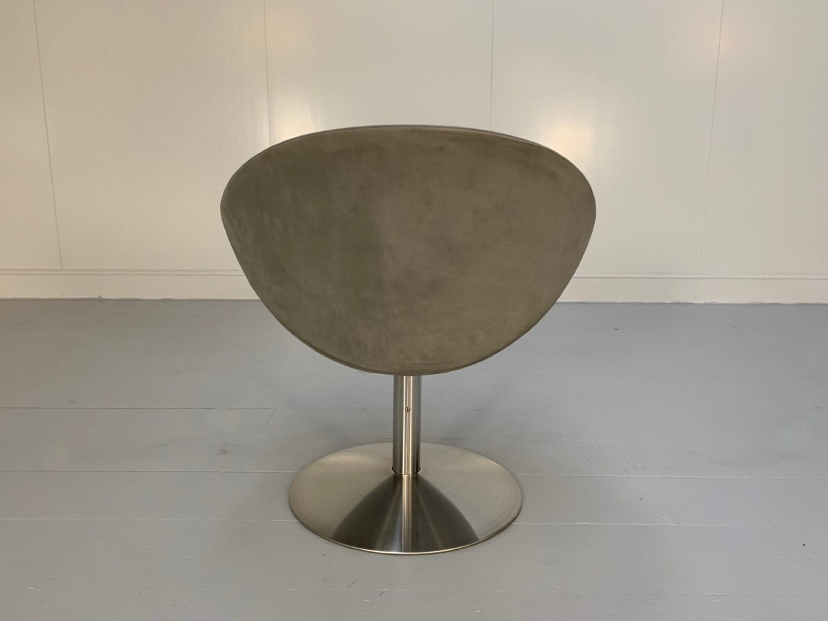 Erik Jorgensen Apollo EJ 96 Chair - In Mid - Grey Alcantara @ REHAUS