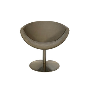 Erik Jorgensen Apollo EJ 96 Chair - In Mid - Grey Alcantara @ REHAUS