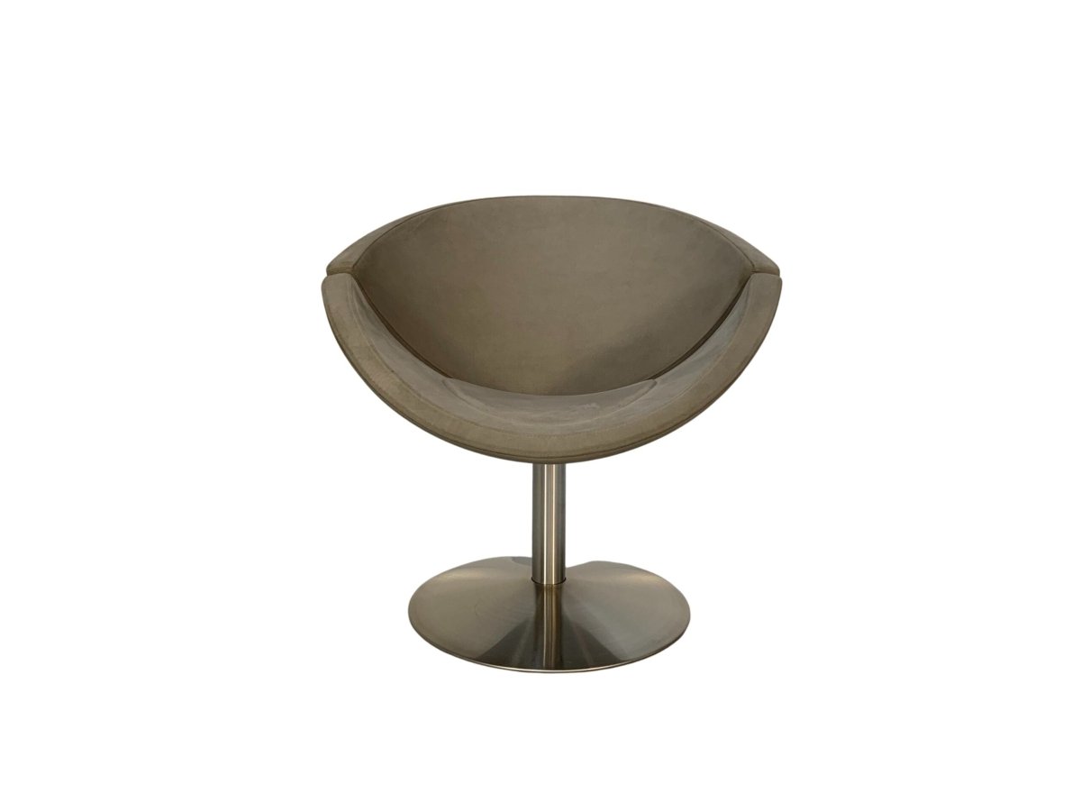 Erik Jorgensen Apollo EJ 96 Chair - In Mid - Grey Alcantara @ REHAUS