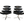 Erik Jorgensen Corona EJ5 Chairs in Black Apache Leather, Set of 2 @ REHAUS