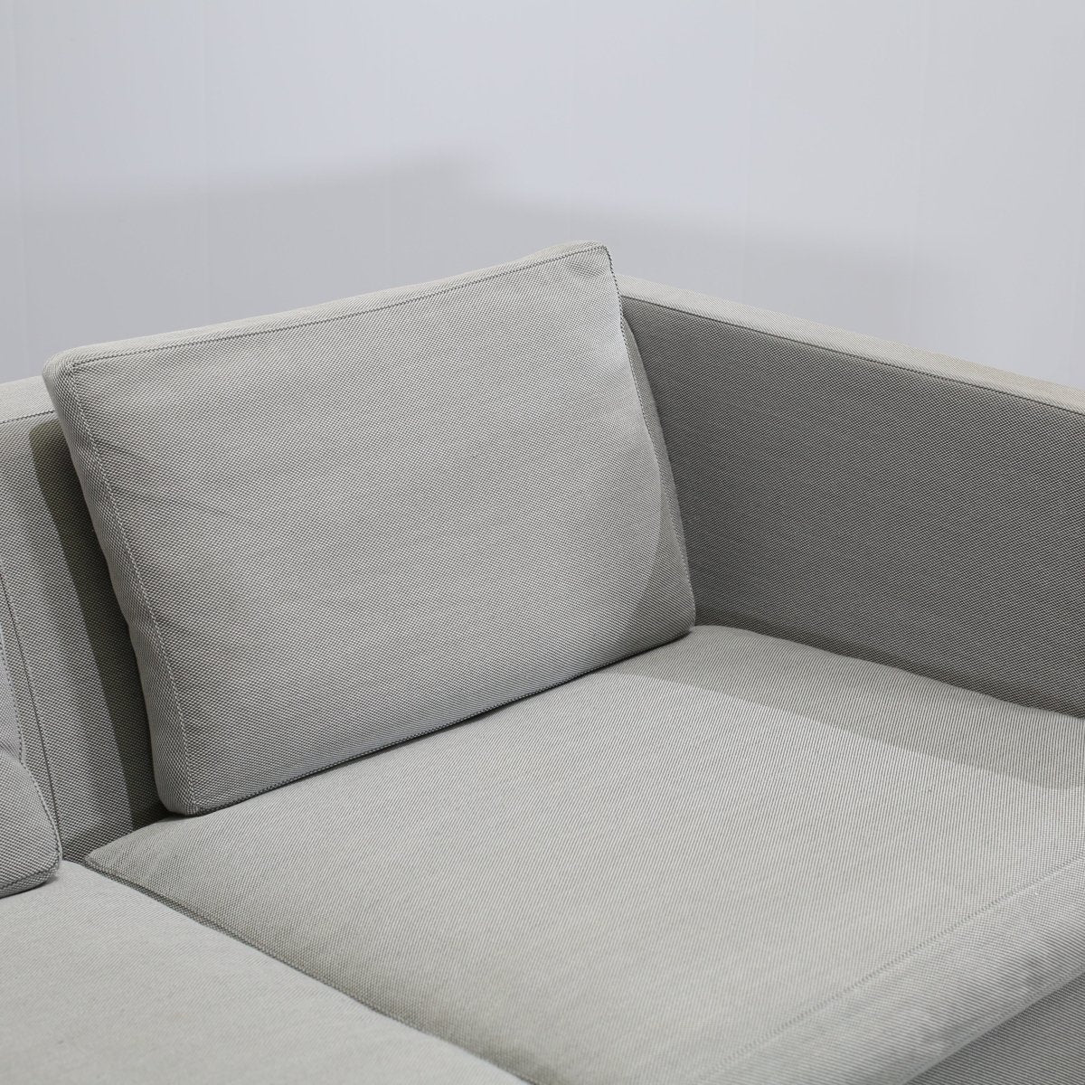 Erik Jørgensen Grey Fabric Sofa & Footstool @ REHAUS