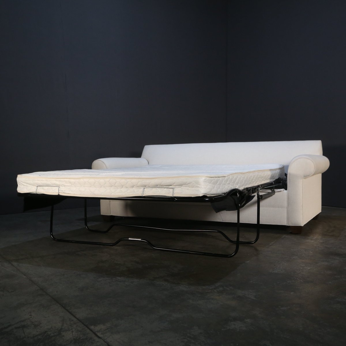 Ethan Allen Bennett Roll Arm Sleeper Sofa & Ottoman @ REHAUS