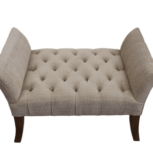 Flare - Arm Deep - Buttoned Bench - Seat in Zoffany Fabric, Handmade by George Smith Craftsmen @ REHAUS