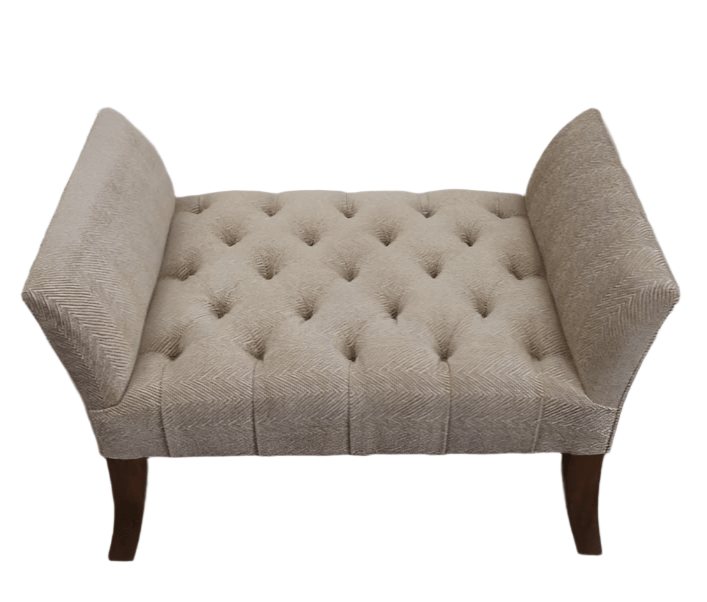 Flare - Arm Deep - Buttoned Bench - Seat in Zoffany Fabric, Handmade by George Smith Craftsmen @ REHAUS
