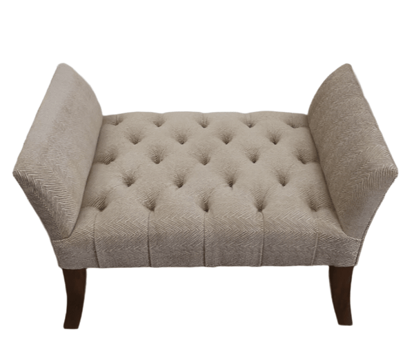 Flare - Arm Deep - Buttoned Bench - Seat in Zoffany Fabric, Handmade by George Smith Craftsmen @ REHAUS