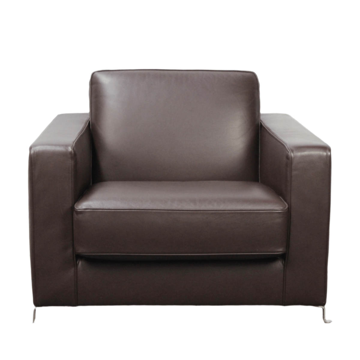 Flexform Bob Movement Armchair in Dark Brown Leather @ REHAUS
