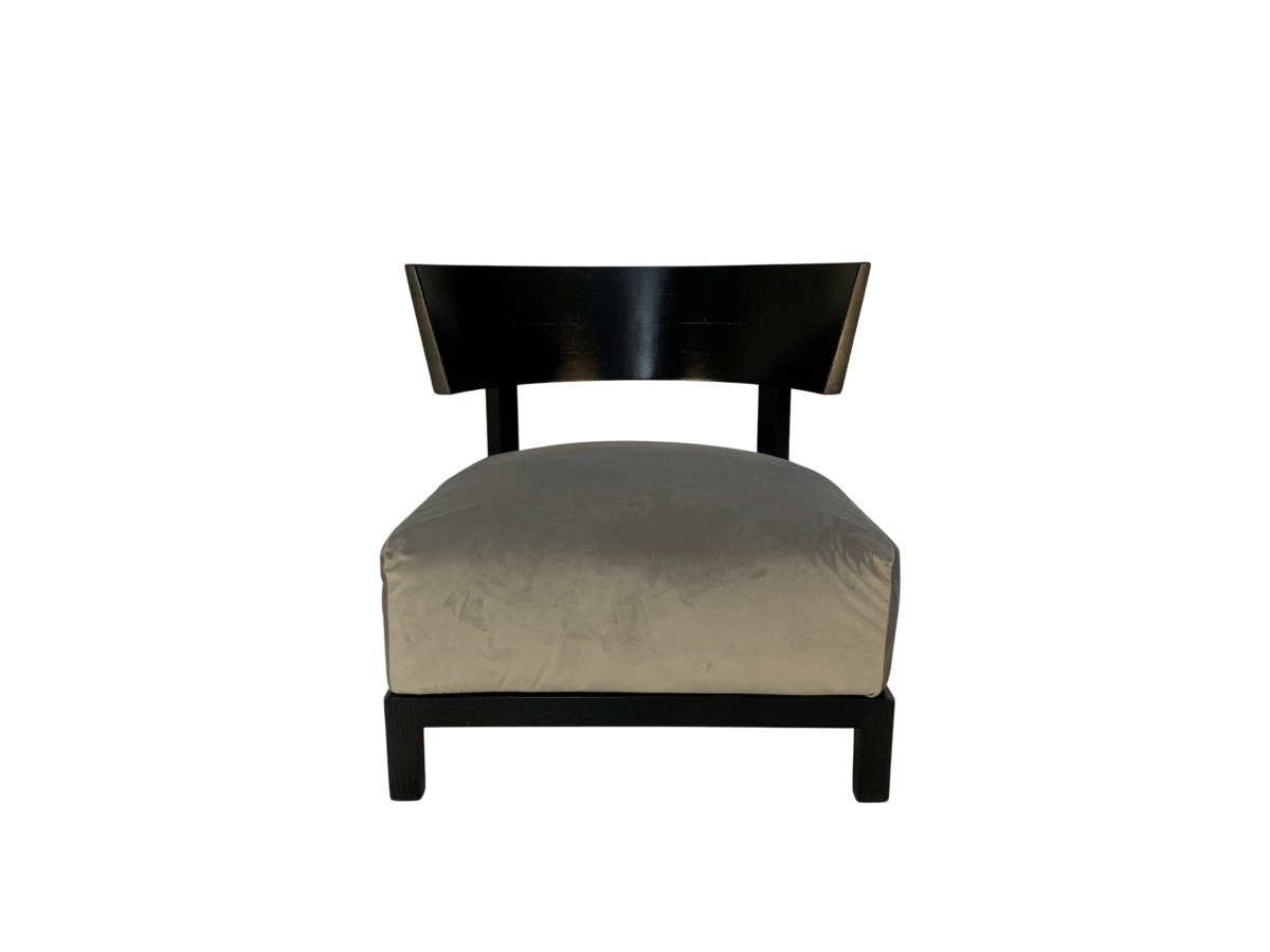 Flexform Thomas Armchair - In Grey Velvet @ REHAUS
