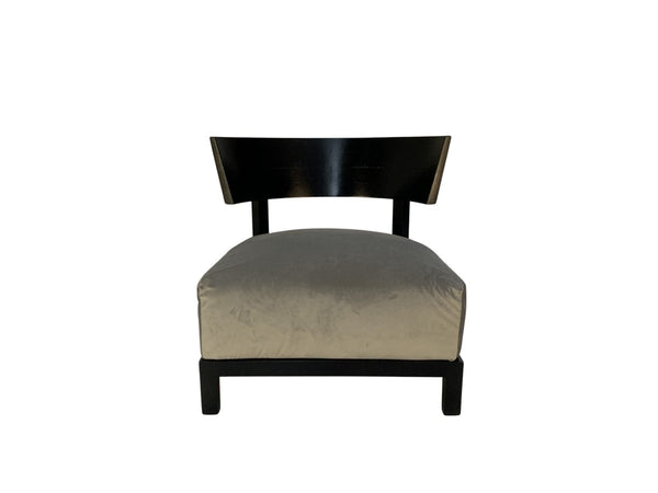 Flexform Thomas Armchair - In Grey Velvet @ REHAUS