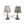 Flos Miss K Lamps by Philippe Starck, Set of Two with Differing Shades @ REHAUS