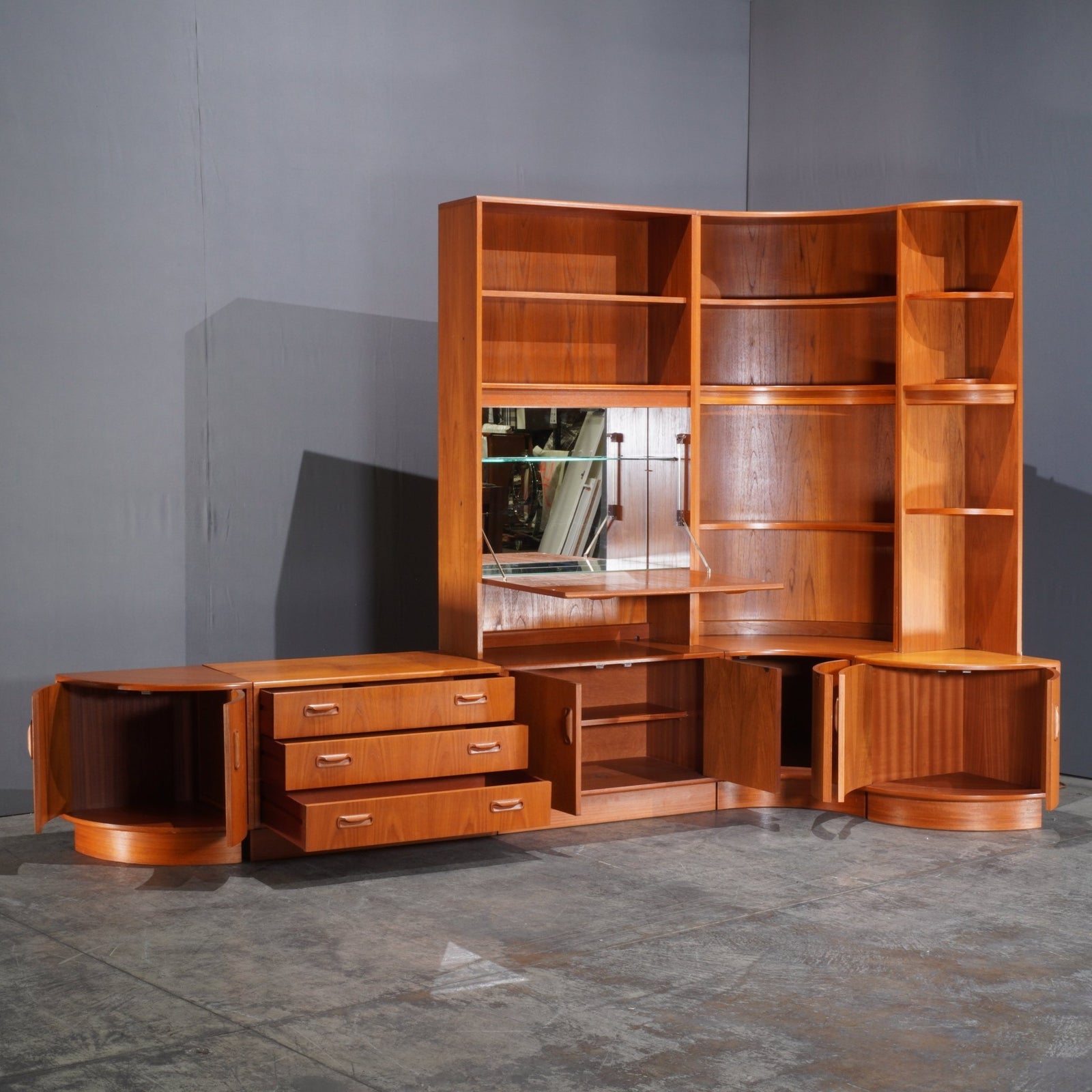 G Plan Teak Modular Wall Unit @ REHAUS