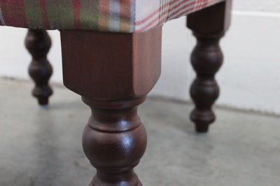 George Smith Baby Signature Footstool in Iconic Mulberry Fabric @ REHAUS