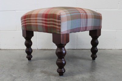 George Smith Baby Signature Footstool in Iconic Mulberry Fabric @ REHAUS