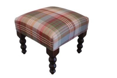 George Smith Baby Signature Footstool in Iconic Mulberry Fabric @ REHAUS