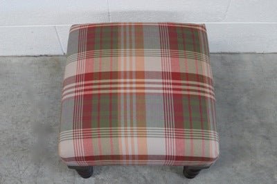 George Smith Baby Signature Footstool in Iconic Mulberry Fabric @ REHAUS