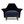 George Smith Justice Armchair by Tom Dixon in Black & Baltic Blue Mohair Velvet @ REHAUS