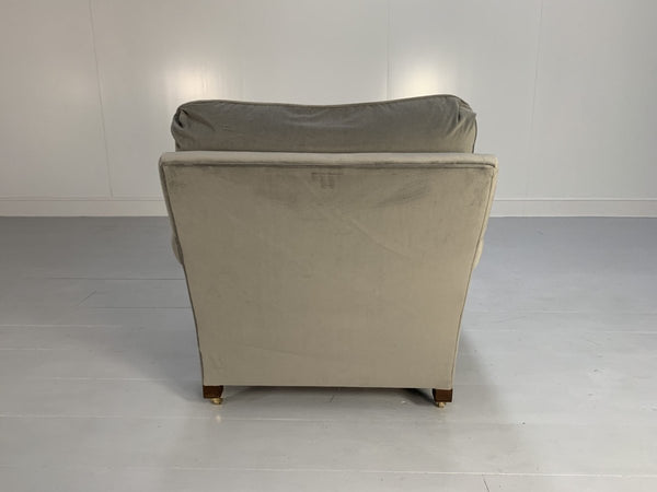 George Smith Signature Armchair - In Pale Grey Ralph Lauren Velvet @ REHAUS
