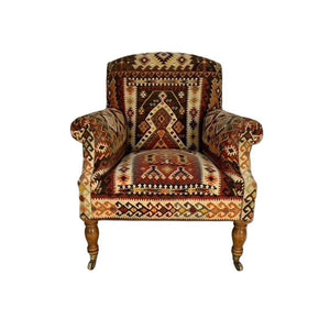 George Smith Signature Dahl Armchair - In Turkish Woollen Kilim @ REHAUS