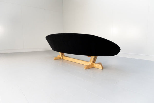 George Smith Sofa - Bean 4 - Seat Sofa by Tom Dixon - In Kvadrat Haakon Mohair - Velvet in Black @ REHAUS