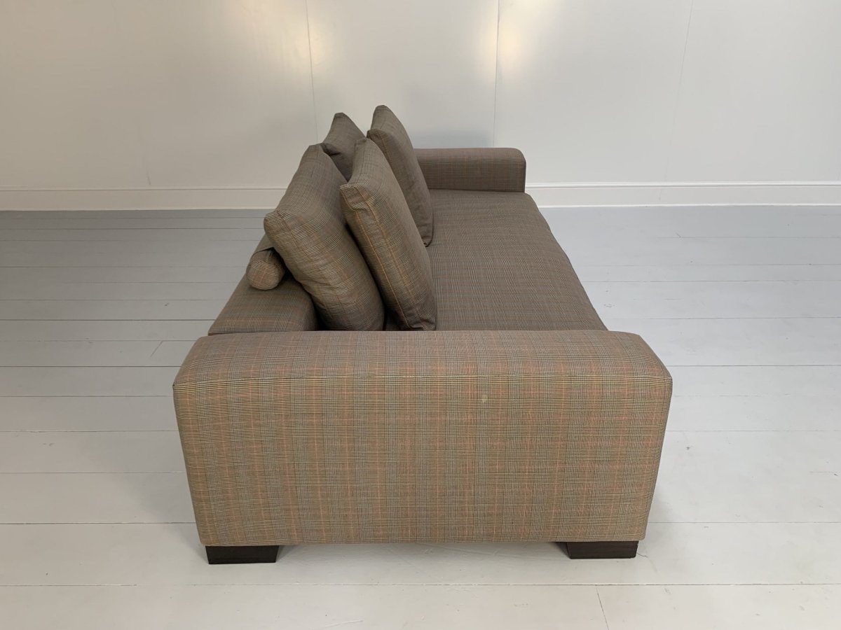 George Smith Square 4 - Seat Sofa - In Ralph Lauren Glen Plaid Check @ REHAUS