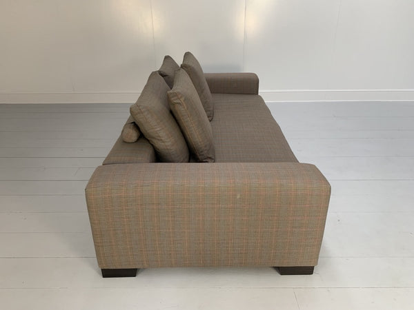 George Smith Square 4 - Seat Sofa - In Ralph Lauren Glen Plaid Check @ REHAUS