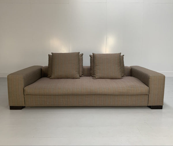 George Smith Square 4 - Seat Sofa - In Ralph Lauren Glen Plaid Check @ REHAUS