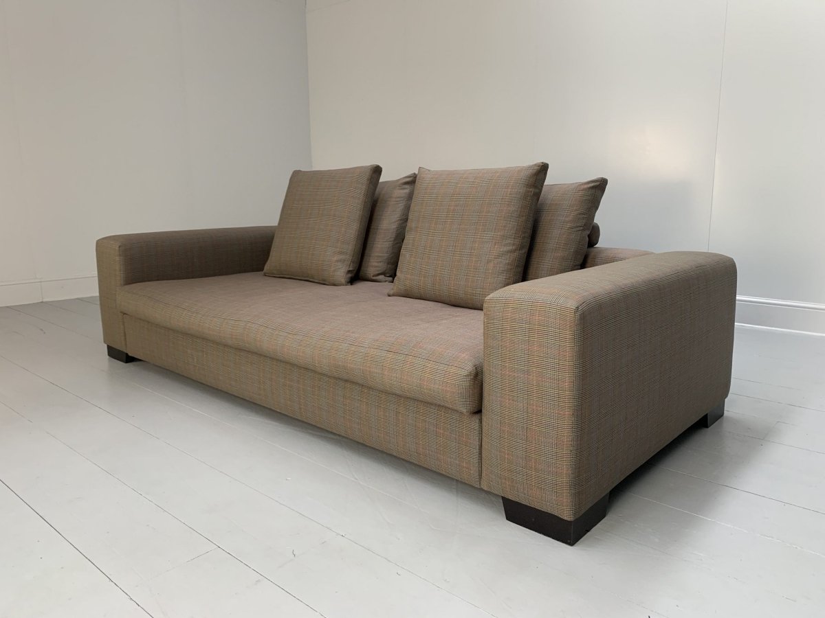 George Smith Square 4 - Seat Sofa - In Ralph Lauren Glen Plaid Check @ REHAUS