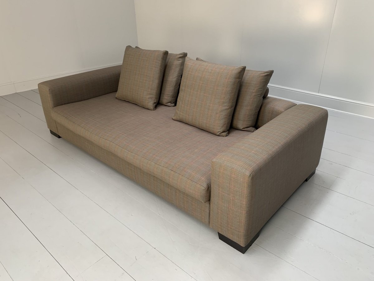 George Smith Square 4 - Seat Sofa - In Ralph Lauren Glen Plaid Check @ REHAUS