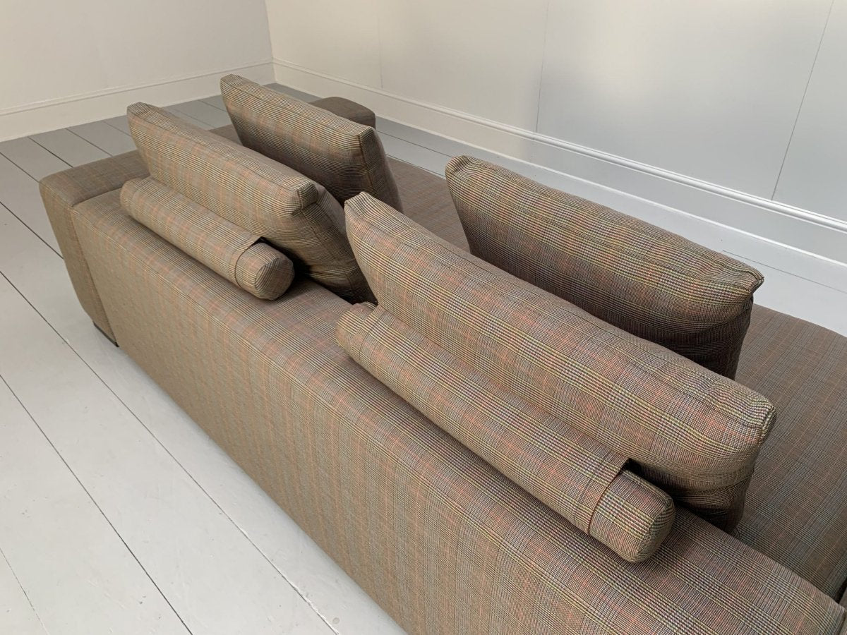 George Smith Square 4 - Seat Sofa - In Ralph Lauren Glen Plaid Check @ REHAUS