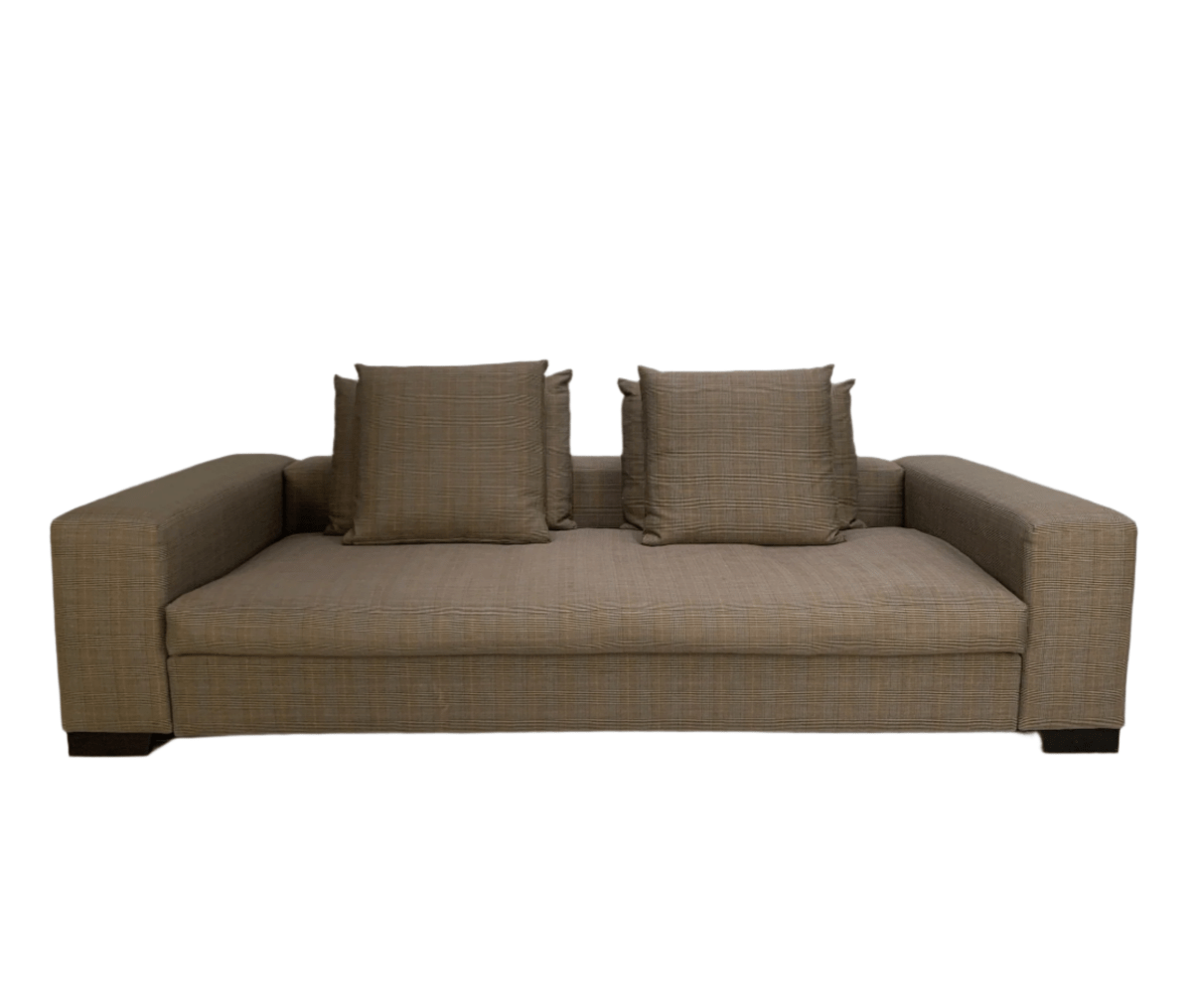 George Smith Square 4 - Seat Sofa - In Ralph Lauren Glen Plaid Check @ REHAUS