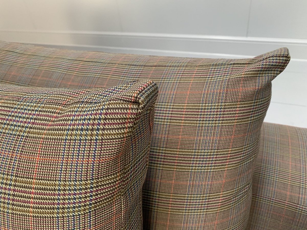George Smith Square 4 - Seat Sofa - In Ralph Lauren Glen Plaid Check @ REHAUS
