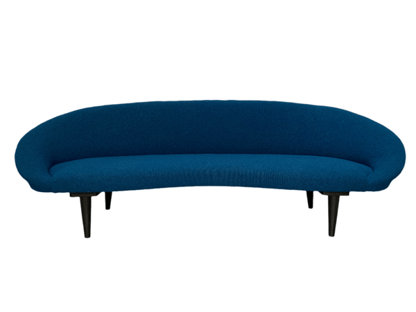George Smith Tom Dixon Sofa - Bean - 4 - Seat Sofa in Mid - Blue Bute Tiree Woollen Boucle @ REHAUS
