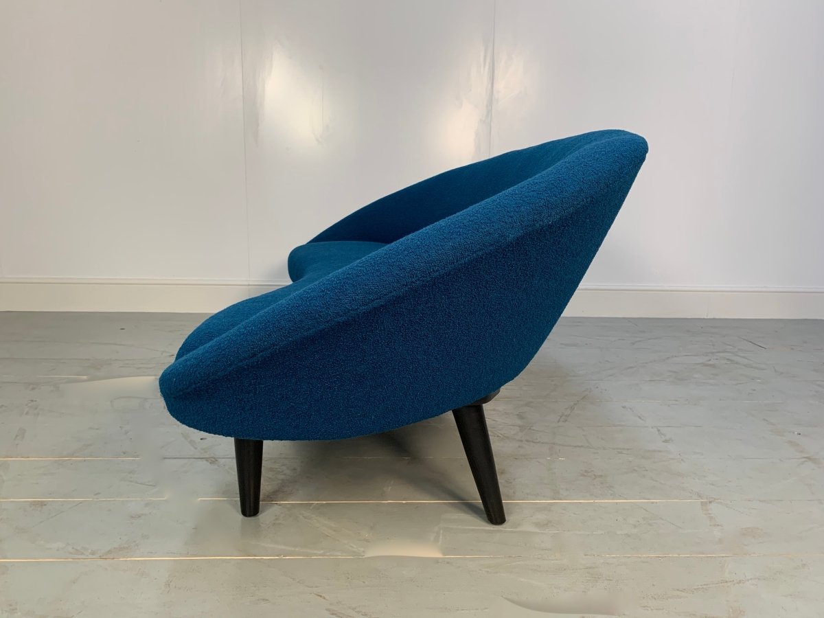 George Smith Tom Dixon Sofa - Bean - 4 - Seat Sofa in Mid - Blue Bute Tiree Woollen Boucle @ REHAUS