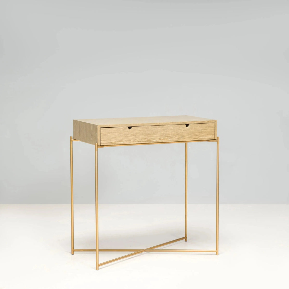 Gillmore Iris Drawer Grey Oak Console Table - REHAUS - Gillmore