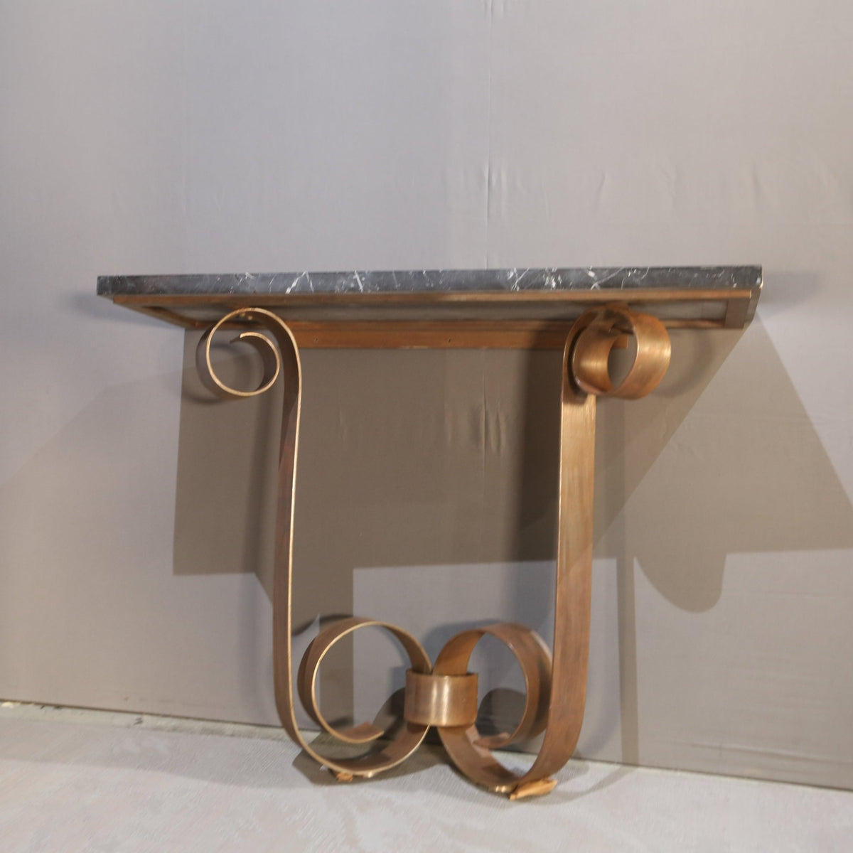 Gordon Watson Wrought Iron & Marble Console by Paul Belvoir @ REHAUS