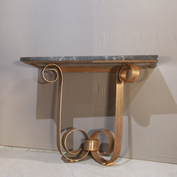 Gordon Watson Wrought Iron & Marble Console by Paul Belvoir @ REHAUS