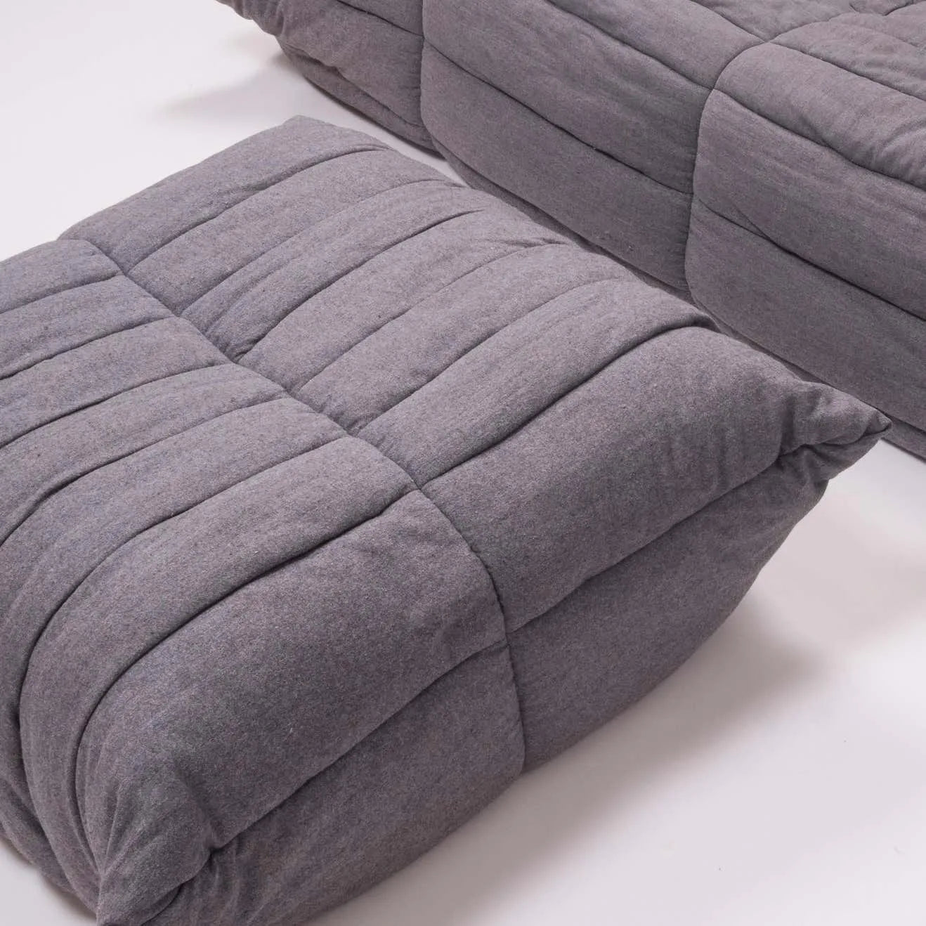 Grey Wool Modular Sofa, 4 pieces - REHAUS - Ligne Roset