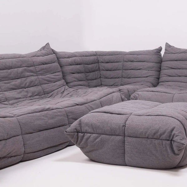 Grey Wool Modular Sofa, 4 pieces - REHAUS - Ligne Roset
