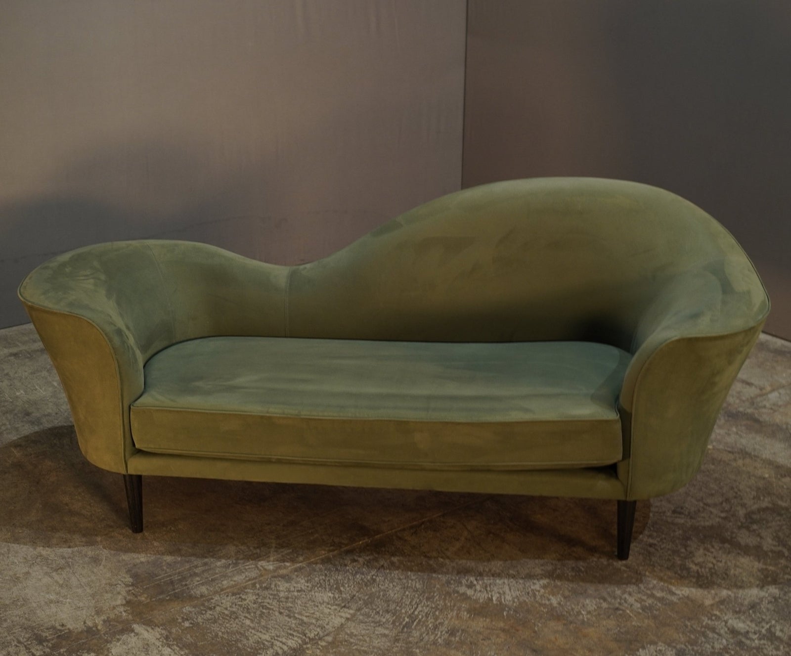 Gubi Olsen Grand Piano Green Velvet Sofa @ REHAUS