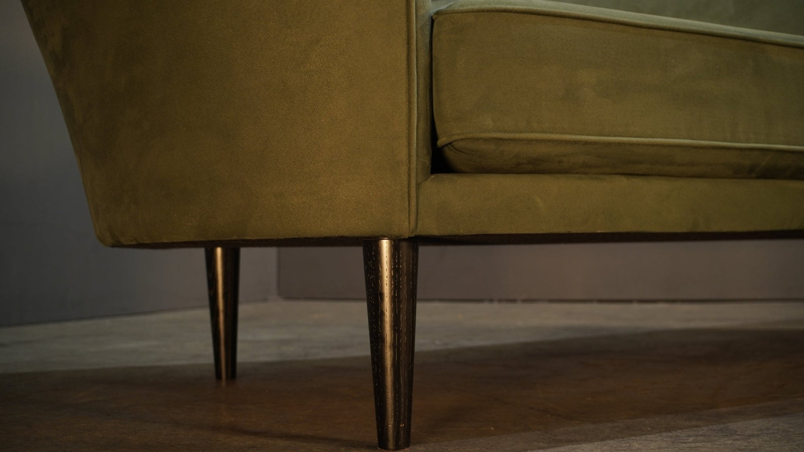 Gubi Olsen Grand Piano Green Velvet Sofa @ REHAUS
