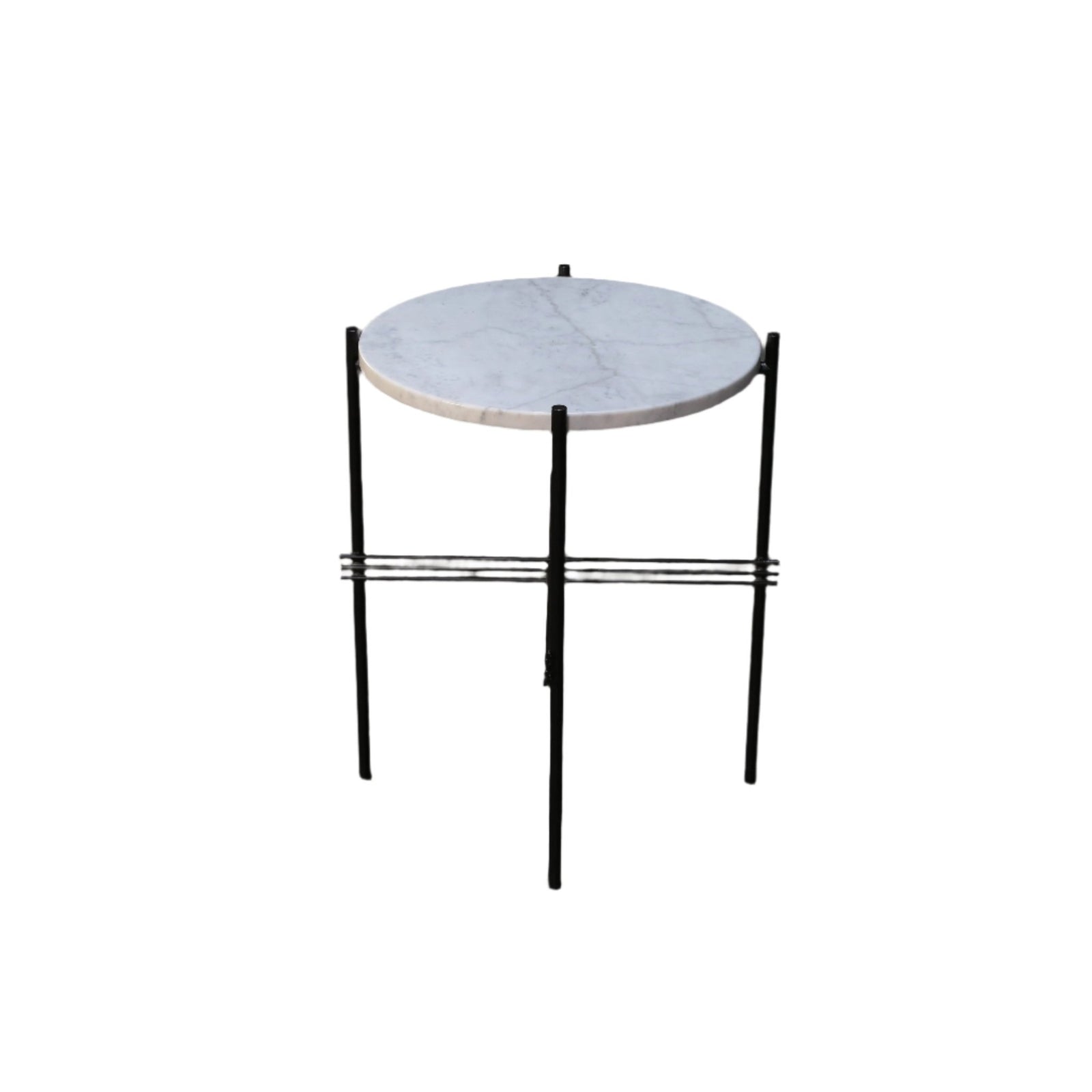 Gubi TS Side Table with White Carrara Marble Top @ REHAUS
