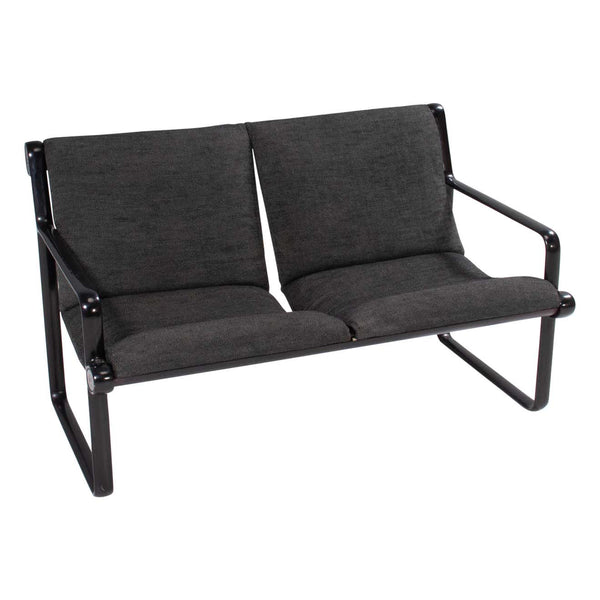 Hannah & Morrison for Knoll Grey Sling Sofa, 1970s